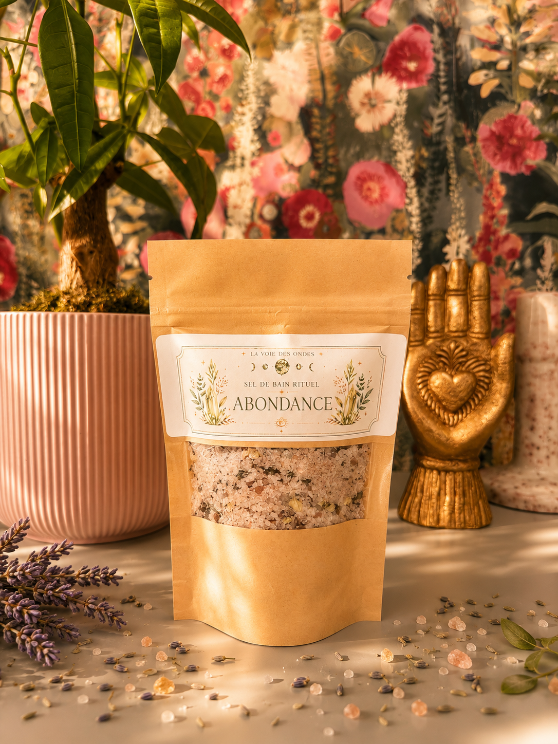 ✨ Sel de Bain / Douche – Abondance