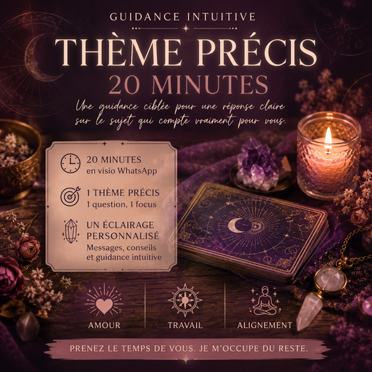 COMPLET POUR LE MOMENT✨ Guidance thème précis - VISIO WHATSAPP - 20 min