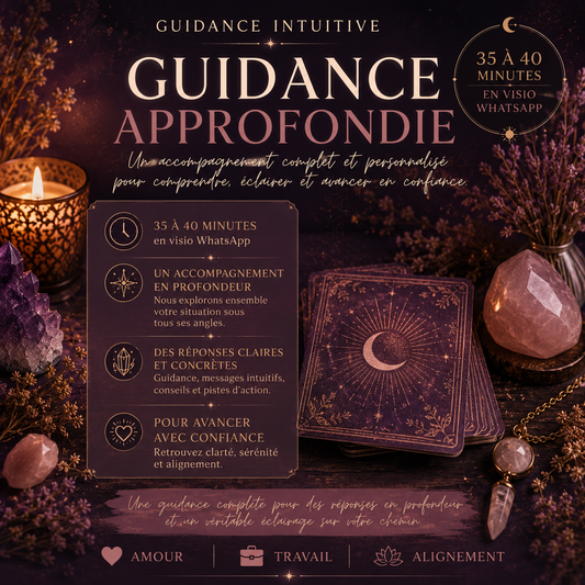 COMPLET POUR LE MOMENT 🌿 Guidance approfondie - VISIO WHATSAPP - 40 min