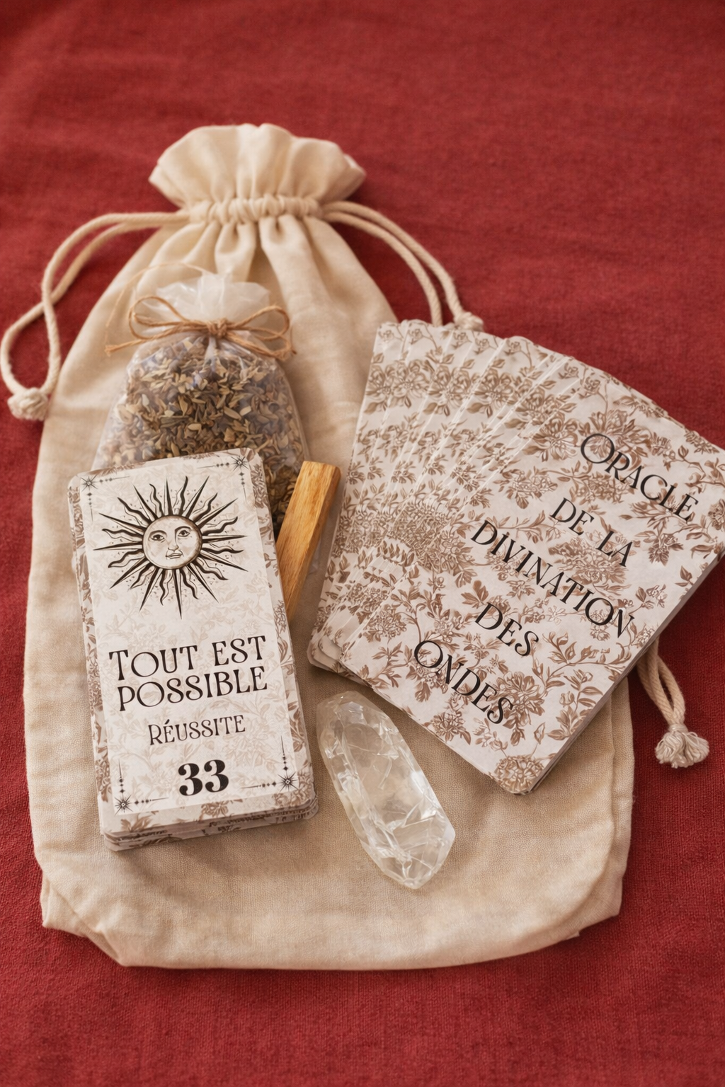 🌙 Coffret – Oracle de la Divination des Ondes 🌟 ENVOI À PARTIR DE MI JUIN